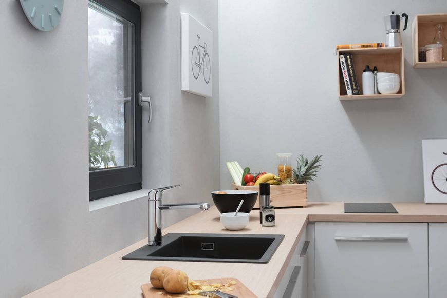 Змішувач для кухні Hansgrohe Focus M42 120 71807000 установка перед окном (хром) 265126 фото