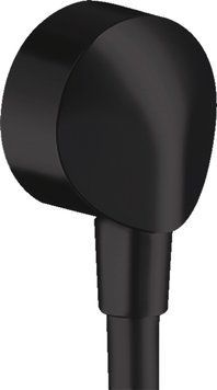 Подключение для душевого шланга Hansgrohe Fixfit 27454670 (чёрный матовый) 304813 фото