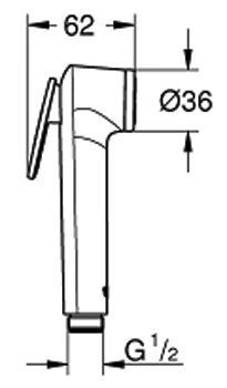 Гигиенический душ Grohe Vitalio Trigger Spray 26351000 (хром) 136362 фото