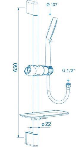 Душевой набор Koller Pool Twin TN020 (хром) 137325 фото