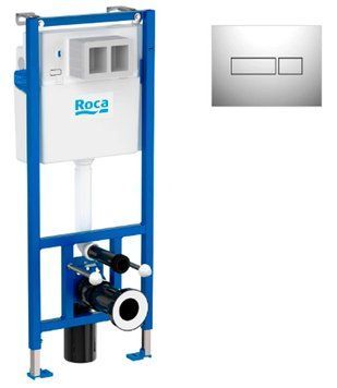 Інсталяція для унітазу Roca Duplo Nova A89P120020 (клавіша хром) 892168 фото