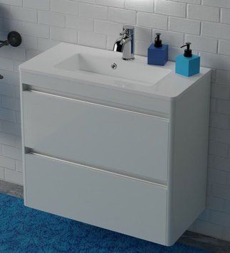 Тумба с умывальником Fancy Marble (Буль-Буль) Bali 80-2 Annabelle (белая) 685360 фото