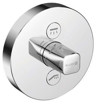 Смеситель для ванны и душа Kludi Push 387120538 скрытого монтажа (хром) 547906 фото
