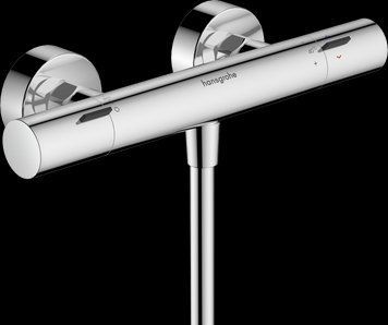 Смеситель для душа Hansgrohe Ecostat Fine 13324000 с термостатом (хром) 919738 фото