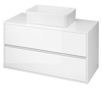 Тумба під умивальник Cersanit Crea 100 countertop (біла) 309052 фото