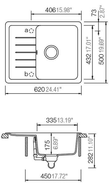 Гранітна мийка Schock Toledo D-100XS Cristadur Bronze 87 (63044587) 544019 фото