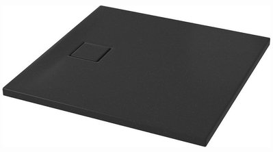 Душевой поддон Cersanit Tako Slim 90x90x4 (Сет B459) квадратный чёрный матовый + сифон 545179 фото