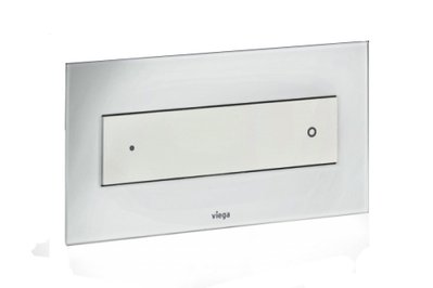 Смывная клавиша Viega Visign for Style 12 (687854) стекло светло-серое 141058 фото