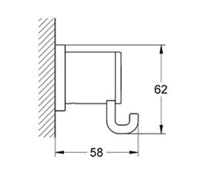 Гачок для рушників Grohe Allure 40284000 (хром) 7468 фото