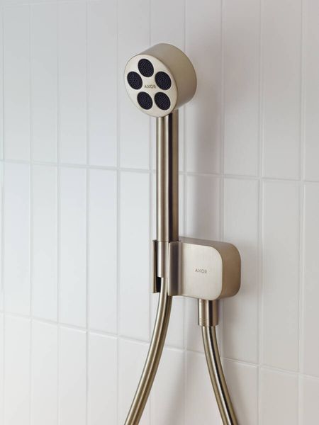 Душевая лейка Axor One 75 1jet EcoSmart 48651820 (никель матовый) 676349 фото