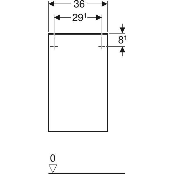 Шкафчик Geberit Smyle Square 500.359.JL.1 песочно-серый/песочно-серый матовый правый 425649 фото