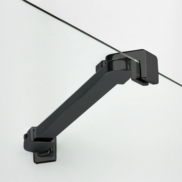 Душевая дверь New Trendy New Renoma Black 90 (D-0195A) профиль чёрный/стекло прозрачное 308907 фото