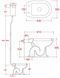 Унитаз-компакт ArtCeram Hermitage HEV002 03;00+HEC004 03;00+HEA006 73 вертикальный выпуск (чёрный/золото труба высокая) 156790 фото 2