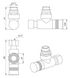 Кутовий кран Laris Luxon 1/2"-1/2" (LX-4702) хром 277774 фото 3