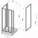 Душевая кабина Ravak Supernova ASDP3+APSS 80x80 (00V403R211+940403R211) черный профиль/полистирол Pearl 825971 фото 3
