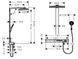 Душевая система Hansgrohe Rainmaker Select 460 3jet Showerpipe EcoSmart 27029400 с термостатом (белый-хром) 129482 фото 2