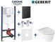 Комплект инсталляции Grohe Rapid SL 3884000G с унитазом Geberit One Rimless 500.202.01.1 с сиденьем Duroplast SoftClose