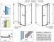 Душова кабіна Radaway Euphoria KDJ 100x120 L (383612-01L+383240-01L+383054-01) хромоване кріплення/скло прозоре 268154 фото 2