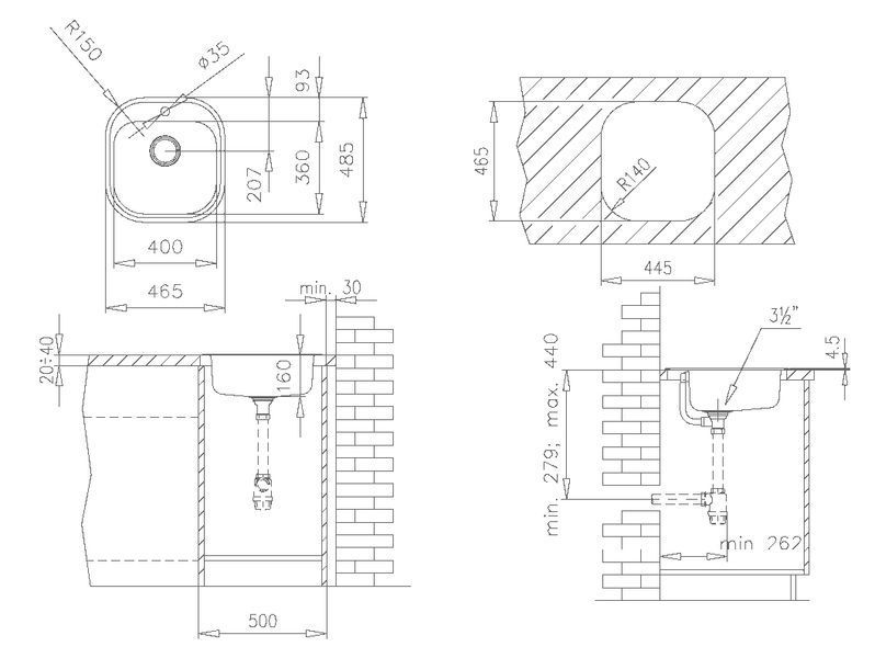 Кухонна мийка Teka Stylo 1B (10107026) полірована 140376 фото