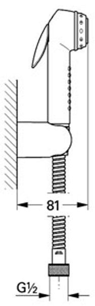 Гигиенический душевой набор Grohe Trigger Spray 27812000 (хром) 8122 фото