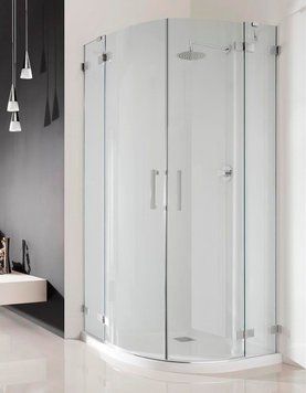 Душова кабіна Radaway Euphoria PDD 100x100 (383003-01L+383003-01R) хромоване кріплення/скло прозоре 264956 фото