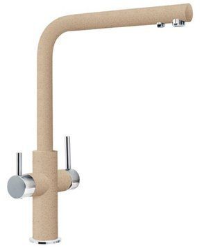 Смеситель для кухни Franke Neptune Clear Water с подключением питьевой воды (115.0370.709) хром-бежевый 140012 фото