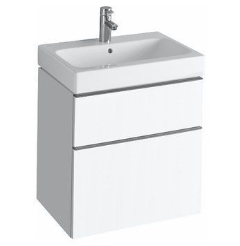 Тумба з умивальником Geberit Icon 60 см (840360000/124060000) білий 523515 фото