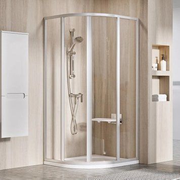 Душевая кабина Ravak Supernova SKCP4-90x90 195 (3117OU02Z1) сатиновый профиль/стекло Transparent 435655 фото