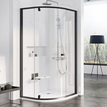 Душевая кабина Ravak Pivot PSKK3 100x100 (376AA300Z1) чёрный профиль/стекло Transparent 273181 фото
