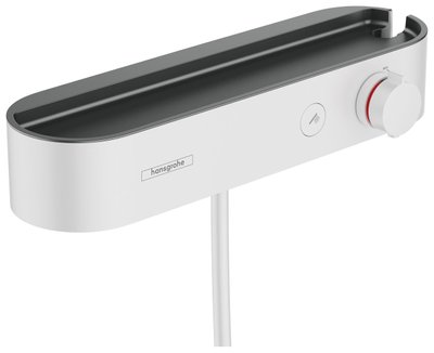 Смеситель для душа Hansgrohe Shower Tablet Select 24360700 с термостатом (белый матовый) 428008 фото