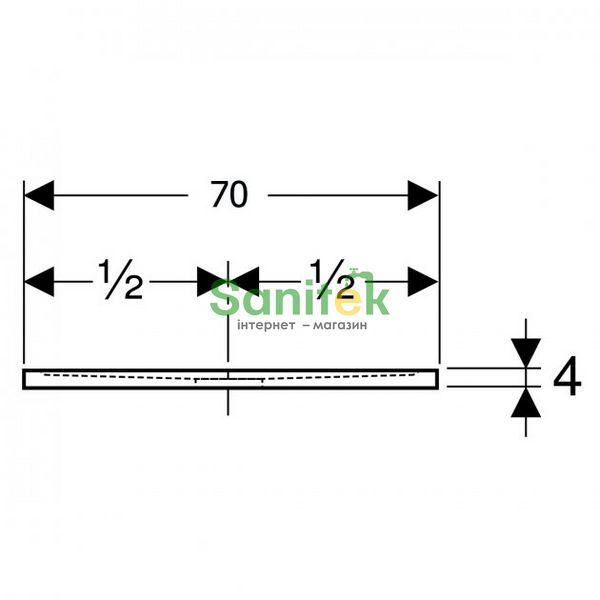 Душовий піддон Geberit Sestra 140x70 (550.215.00.2) сірий 425414 фото