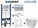 Комплект инсталляции Geberit Duofix 458.126.00.1+115.137.21.1 с унитазом Cersanit City Oval Clean On с сиденьем Soft Closing