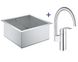 Кухонна мийка Grohe K700 40x40 (31578SD0) + змішувач для кухні Grohe Eurosmart 33202002 (хром) 424413 фото 1