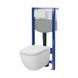 Комплект инсталляции Cersanit Aqua 50 C24 механика с унитазом Caspia Clean On с сиденьем Soft Closing (S701-803) 952019 фото 1