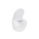 Унітаз підвісний Kroner Harz Rimless WHI493736 (KH493736WHIR) з сидінням Slim Soft-close 892185 фото 4