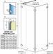 Душевая кабина Radaway Euphoria Walk-In IV 100x100 (383142-01-01+383152-01-01+383160-01-01) профиль хром/стекло прозрачное 271912 фото 3