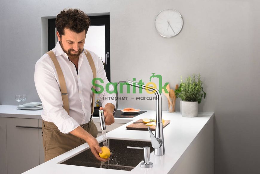 Смеситель для кухни Hansgrohe Metris Select M71 320 73816000 с душем (хром) 304781 фото