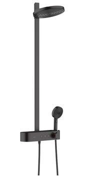 Душевая система Hansgrohe Pulsify S Showerpipe 260 2jet 24240670 с термостатом (чёрный матовый) 436127 фото