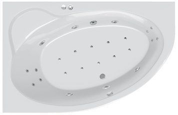 Ванна гідромасажна Ravak Asymmetric II 150x100 L Beauty Base (ліва) 275975 фото