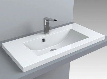 Умывальник Fancy Marble Jody 800x390 мм (1608103) белый матовый 369894 фото
