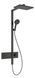 Душова система Hansgrohe Raindance Alive Q 340/210 1jet ShowerSelect Comfort 24580340 з термостатом (Brushed Black Chrome) 987227 фото 1