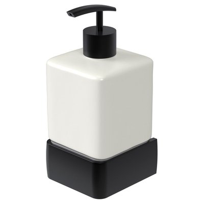 Дозатор для жидкого мыла Haceka Aline Mat Black (1196880) 302682 фото