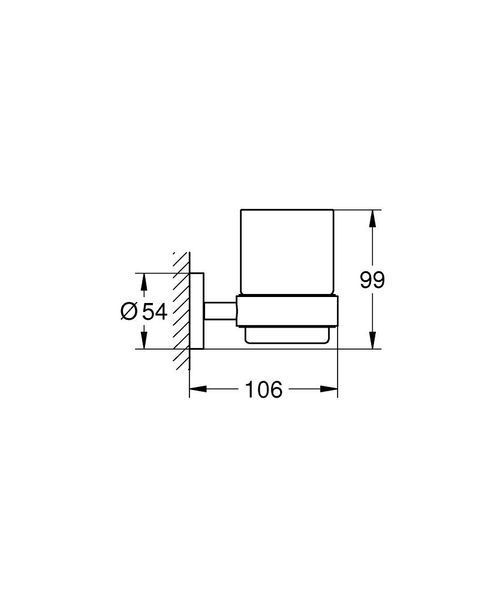 Склянка для ванної Grohe Start 41194000 (хром) 696048 фото