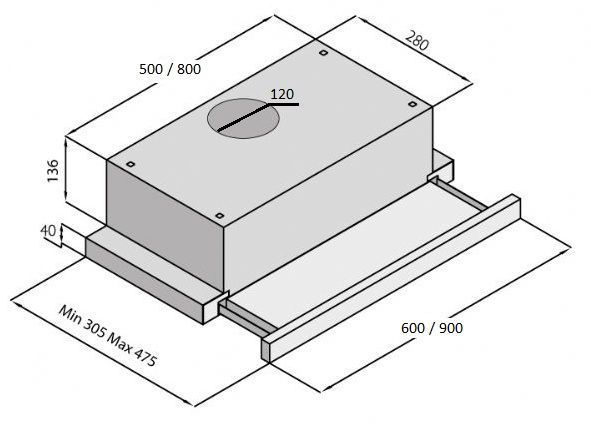 Вытяжка кухонная Fabiano Slim 60 Lux Ivory (8107.504.0446) слоновая кость 146569 фото