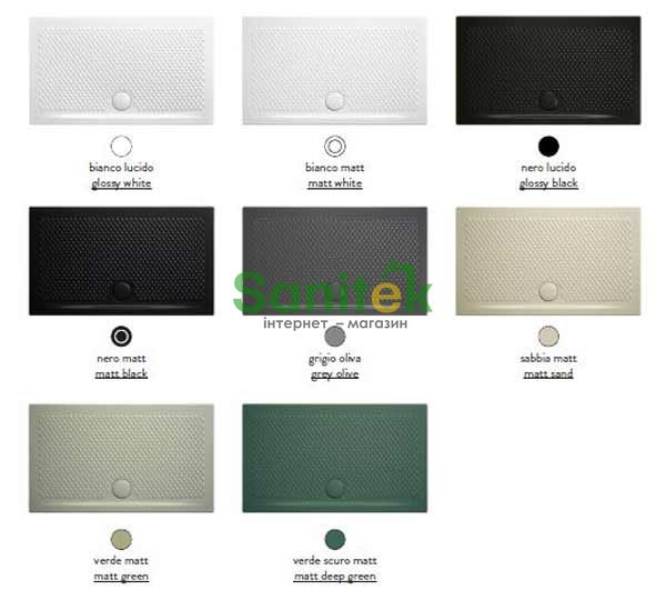 Душевой поддон ArtCeram Texture 100x70 (PDR018 30;00) verde scuro matt 221780 фото