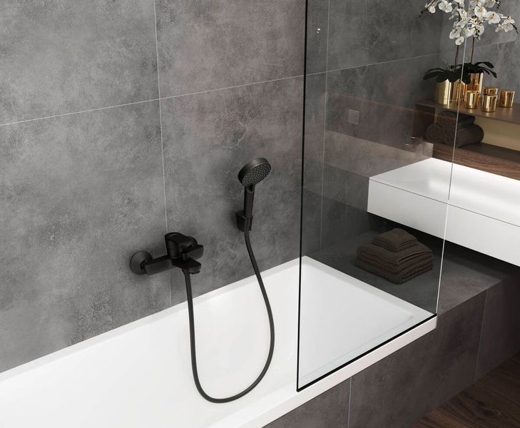 Змішувач для ванни Hansgrohe Vernis Blend 71440670 (чорний матовий) 436008 фото