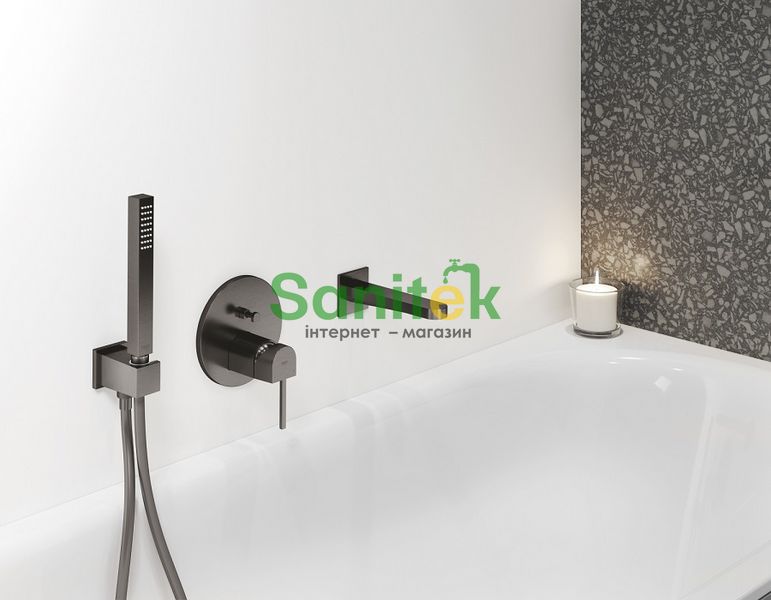 Смеситель для ванны и душа Grohe Plus 24060AL3 скрытого монтажа (темный графит матовый) 552600 фото