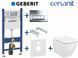 Комплект инсталляции Geberit Duofix 458.126.00.1+115.119.21.1 с унитазом Cersanit City Square Clean On с сиденьем Soft Closing