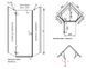 Боковая стенка Radaway Essenza New Black PTJ 90x80 (385053-54-01) чёрный профиль/стекло прозрачное 279354 фото 2
