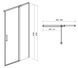 Душові двері Cersanit Moduo 90 (S162-006) профіль хром/скло прозоре права 493738 фото 2